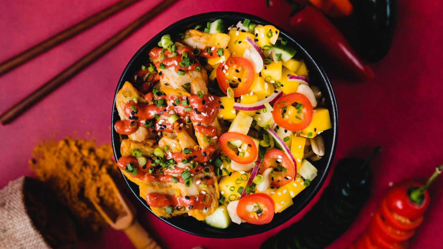 SPICY CHIRASHI Chicken végétal Pokawa